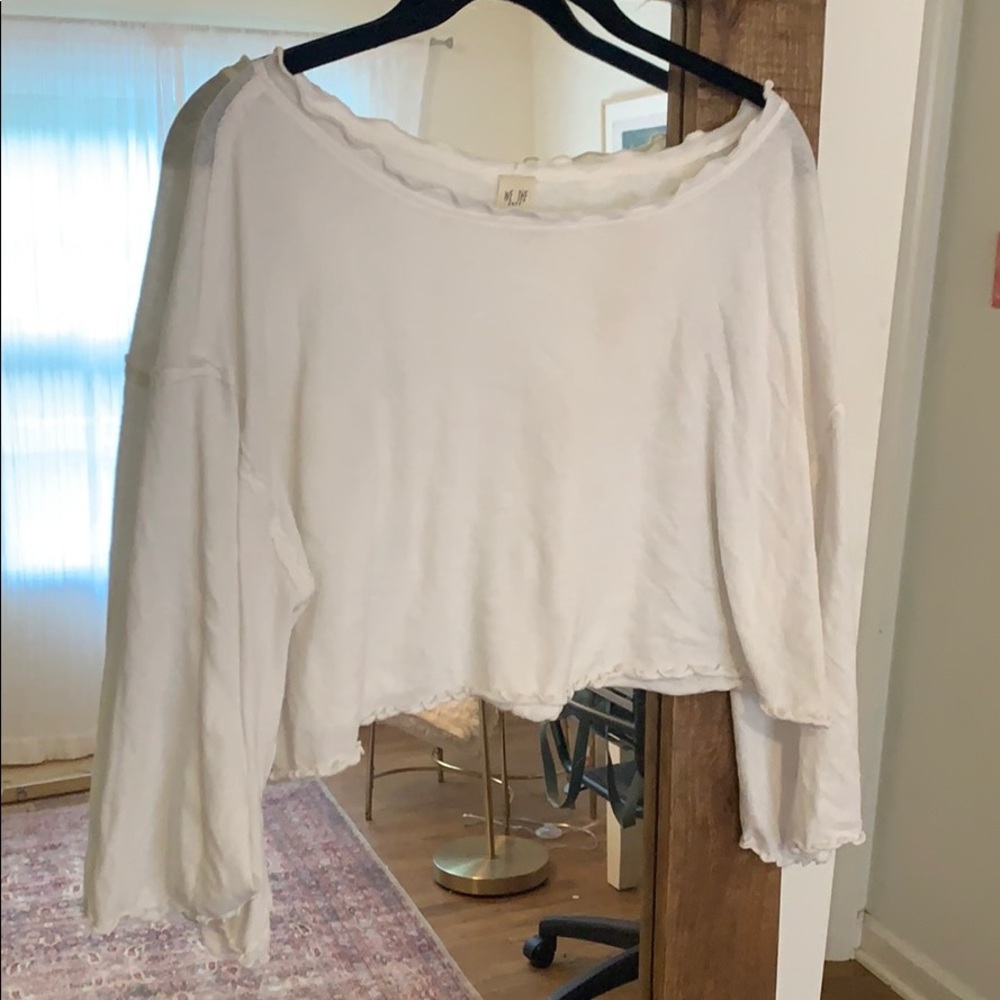 Flowy White Free People Shirt